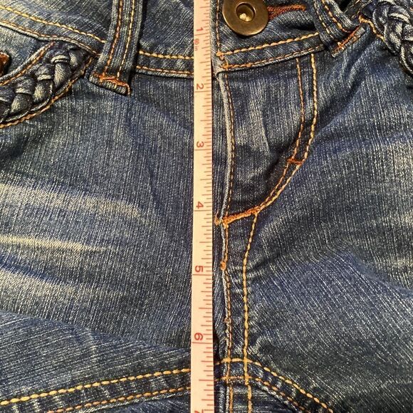 MUDD Bermuda Jean Shorts Size 1 - Picture 6 of 9